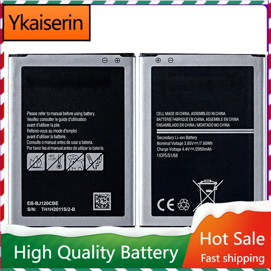 EB-BJ120CBE EBBJ120CBE 2050mAh Mobile Phone Battery for Samsung Galaxy J1 2016 J120 J120F J120A J120T Bateria Warranty Track NO