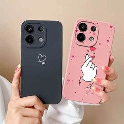 For Xiaomi Redmi Note 13 4G Case Cute Expression Liquid Antifouling Shockproof Phone Cover For Xiaomi Note13 Redmi Note13 Funda