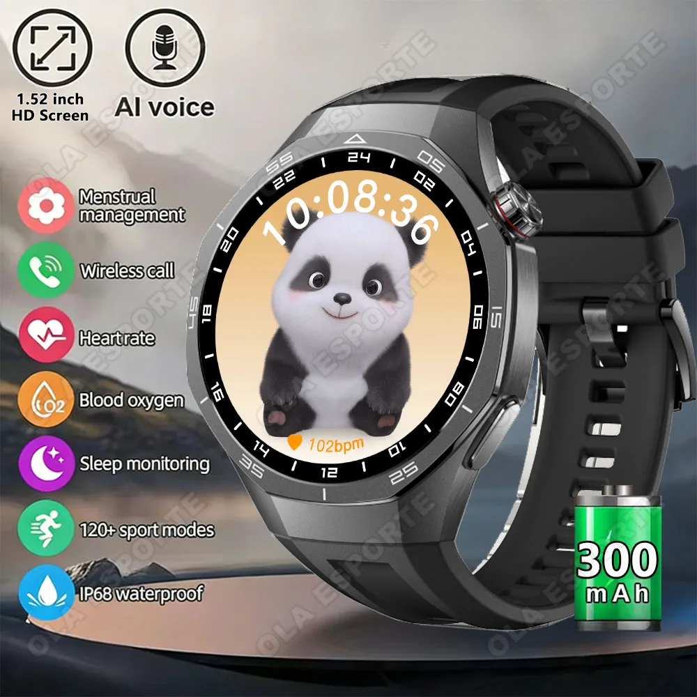 

Новые умные часы 5 для мужчин, 1,52-дюймовый сенсорный экран, HD, Bluetooth, монитор здоровья, женские умные часы, водонепроницаемые, для занятий спортом, фитнеса