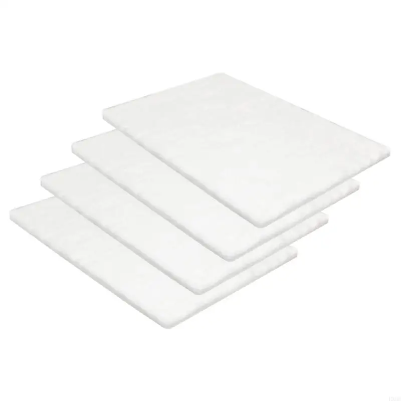 2/4/6pcs ขนเซรามิกขนสัตว์เสถียรและทนทานสี่เหลี่ยมจัตุรัสขนสัตว์เซรามิกการใช้งานฉนวนกันความร้อนของเส้นใยสำหรับเตาผิงเอทานอล HX6C