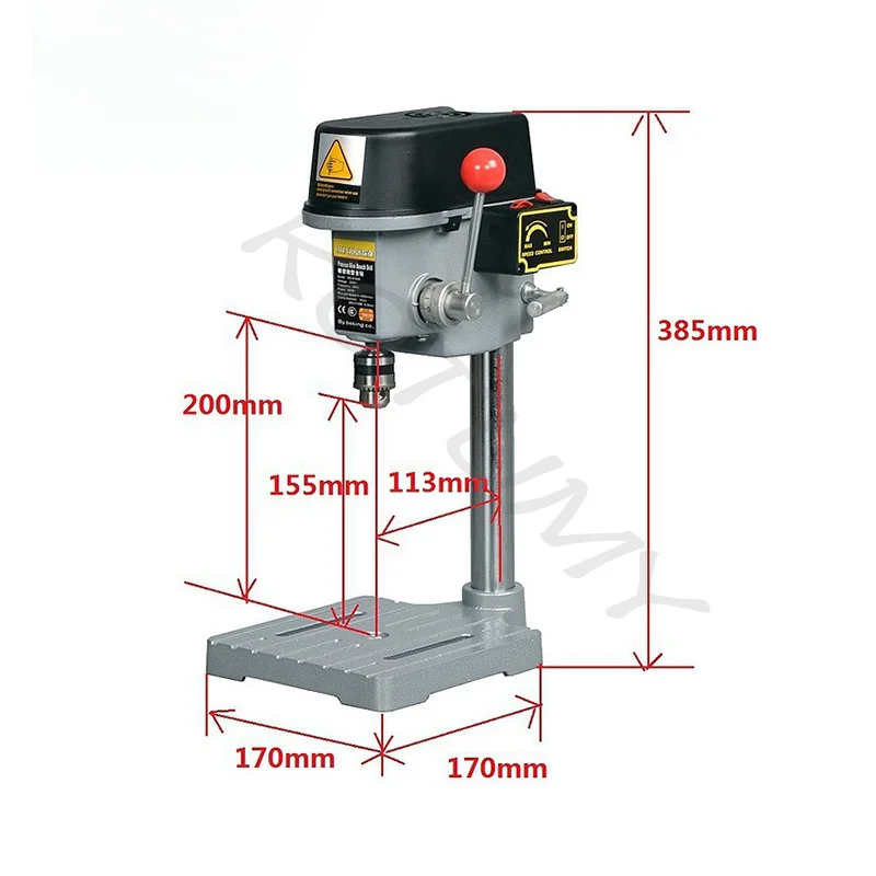 BG-5158 Big Power Mini Drill Press Plate Drilling Machine Multifunctional Drilling Machine 340W Small Table Drilling