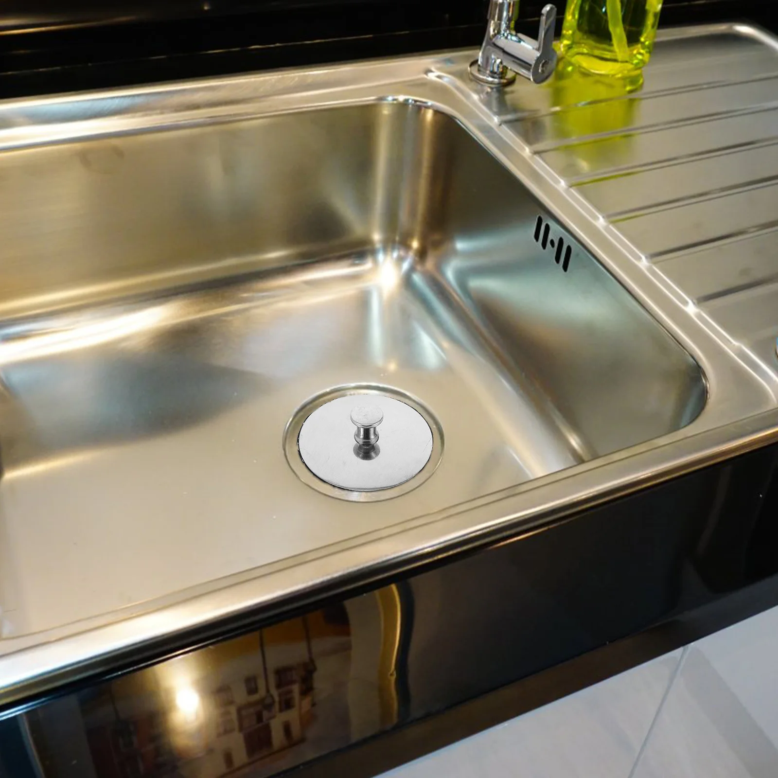 

Durable Stainless Steel Sink Stopper Versatile Use for Kitchen Sinks Bathtubs Leakproof Drain Cover Kitchen Sink