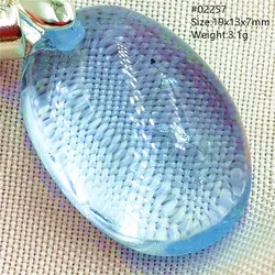 Top Natural Blue Topaz Quartz Crystal Pendant Necklace Rare Women Men Topaz Oval Bead Fashion Gemstone Pendant Jewelry AAAAA