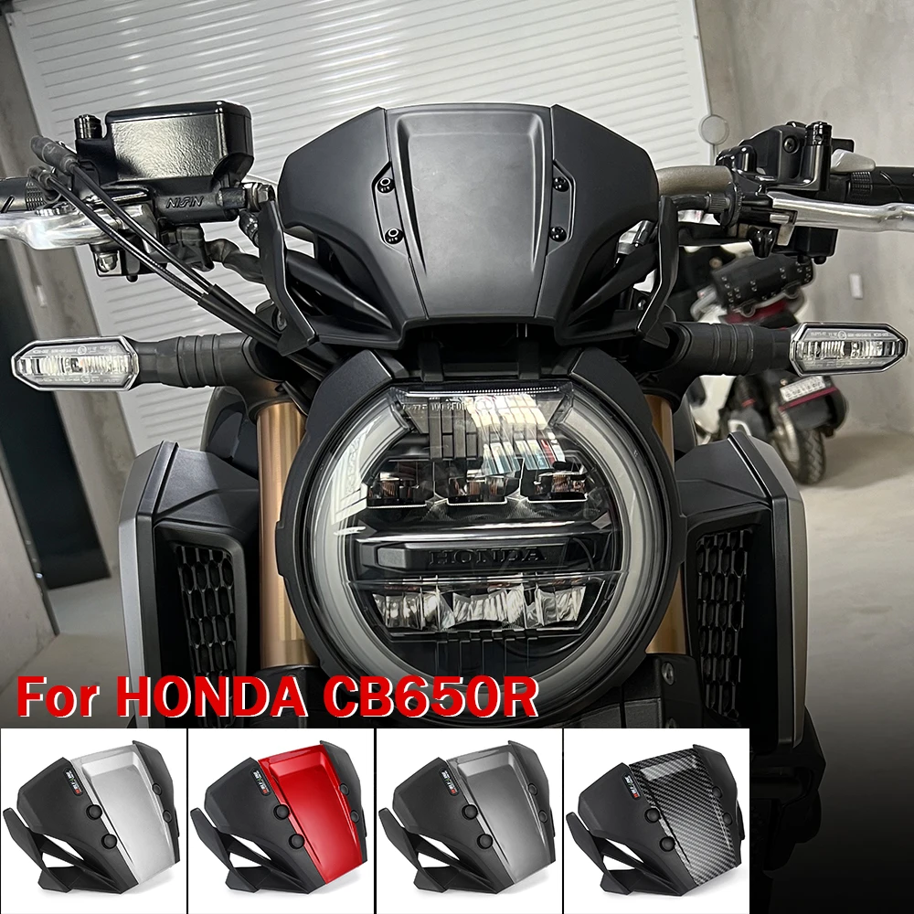 For Honda CB650R CB 650 R Motorcycle Front Windshield Windscreen Airflow Wind Deflector CB 650R 2020- 2024 2023 2022 2021