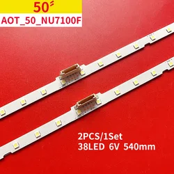 100% Nowe 2 sztuki / zestaw taśm LED do 50 telewizorów UE50NU UE50RU HG50NJ BN96 45952A AOT 50 NU7100F 2X38 3030C d6t 2d1 19S2P REV.V3