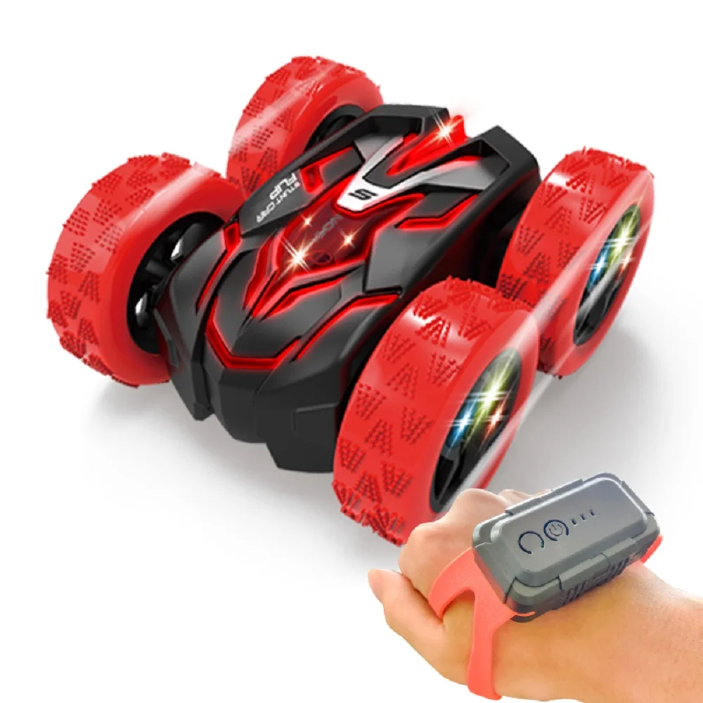 RC Car Gyroscope Standing Double Sided Stunt Cars 4WD RC Car With Led Lights 2.4G Radio Remote Control Cars