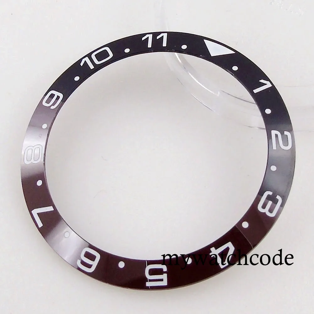 12 hours 38mm*30.6mm Ceramic Slope Watch Bezel Insert Fit 40mm Watch Case Watch Parts Accessories