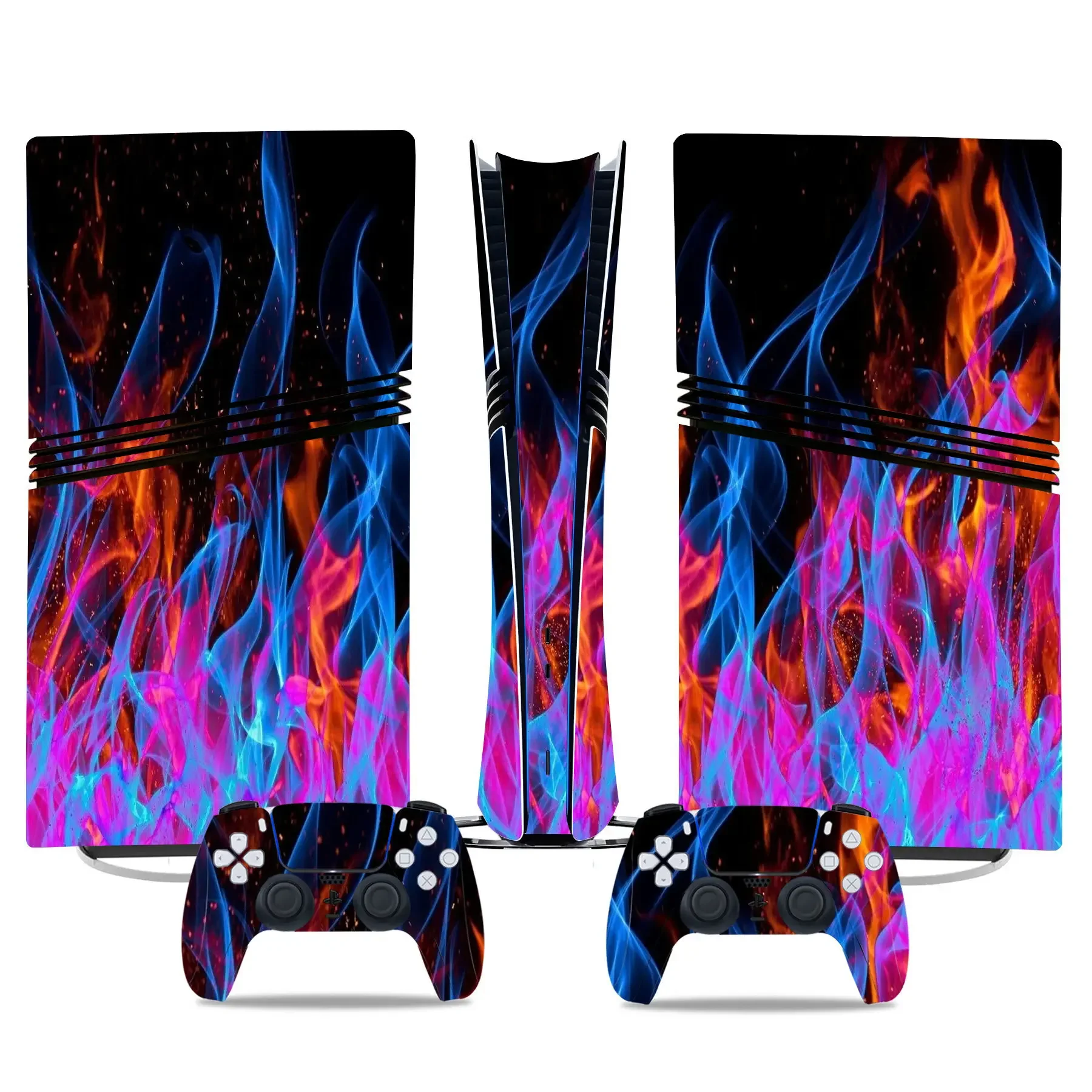 Para ps5 pro adesivo de pele digital decalque capa para console e 2 controladores novo ps5 pro vinil de pele digital