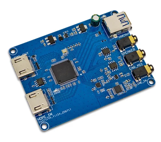 MS2131 HDMI para USB3.0 Módulo de aquisição de vídeo de alta definição Saída 4K Transmissão ao vivo Áudio de 3,5 mm
