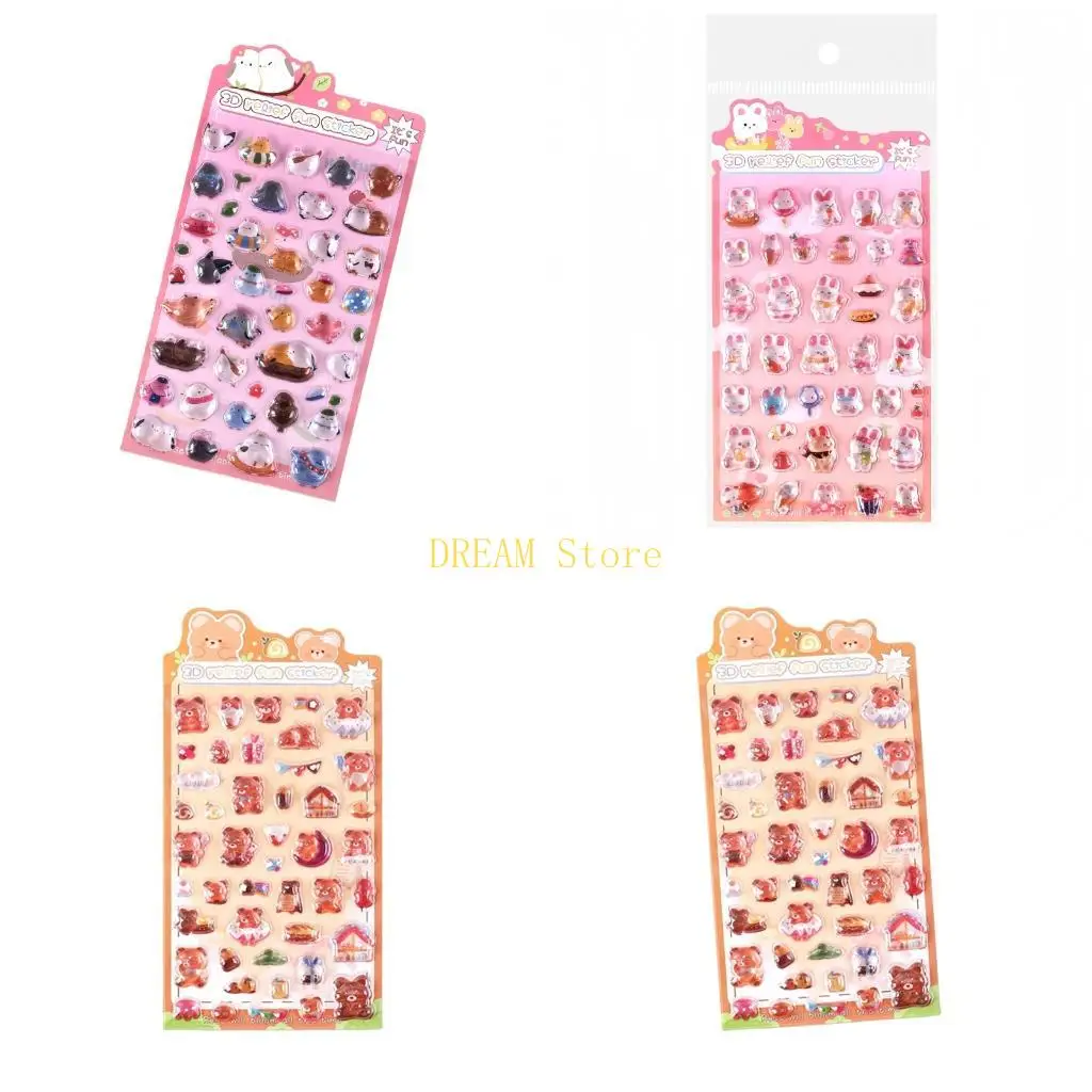 

Animal Embossed Sticker Decorative PVC Sticker for Journals Planner Album best sale