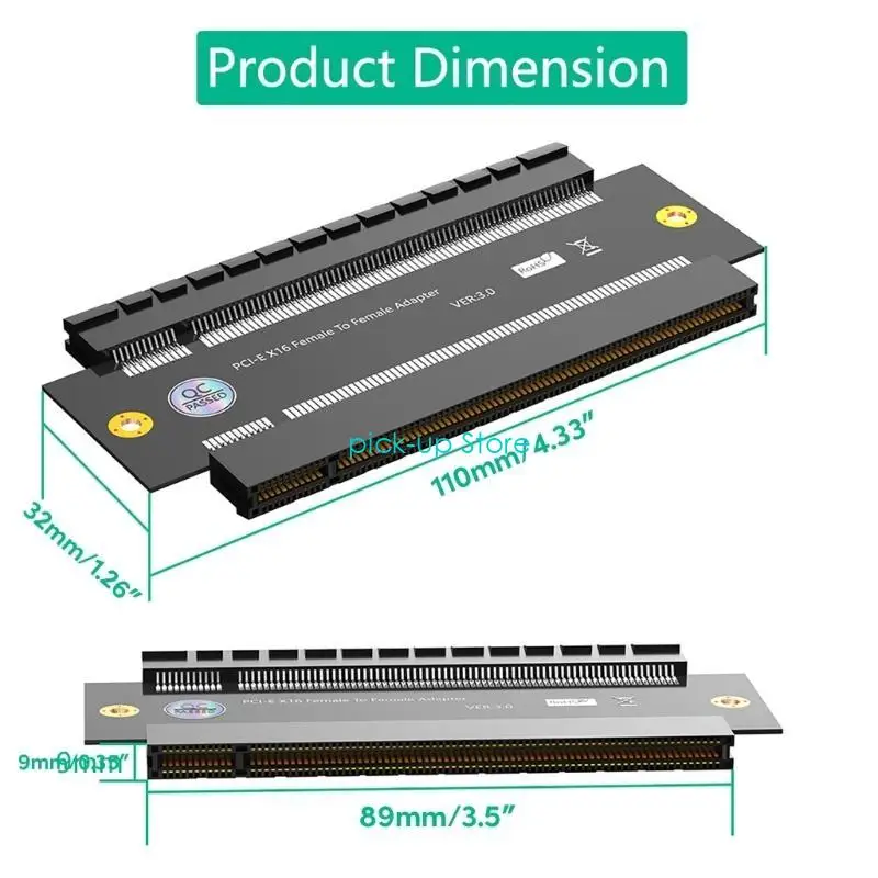 Q5WA PCIEXPRESS3.0産業用コンピューター用の16X〜16Xエクステンダーコンバーターカード