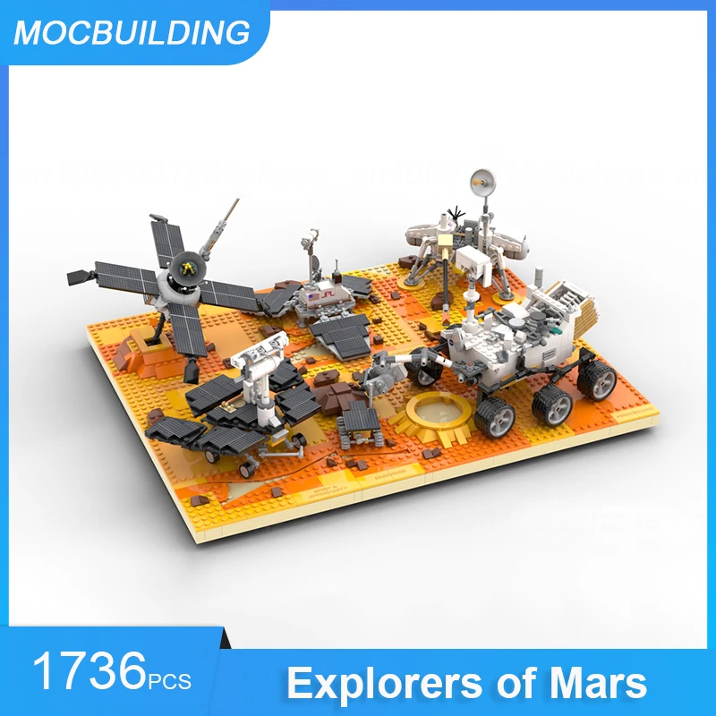 MOC Building Blocks Explorers of Mars Bundle Model Space Perseverance & Spirit & Opportunity DIY Assemble Bricks Xmas Toys Gifts