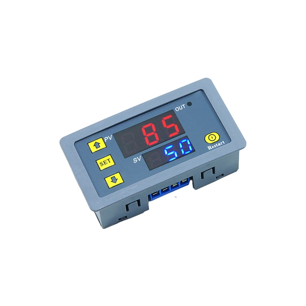 T3230 110V 220V 12VDigital Time Delay Relay LED Display Cycle Timer Control Switch Adjustable Timing Relay Time Delay Switch