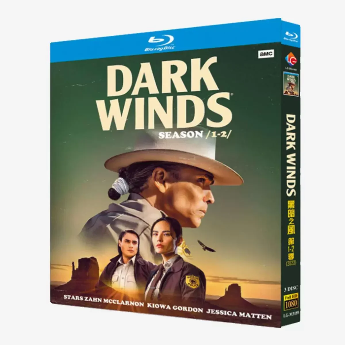 Dark Winds Staffel 1-2 (2022-2023) 3-Disc 1080P HD Alle Regionen Neues Box-Set Englisch DTS-HD 5.1 Audio Blu-ray Disc DVD