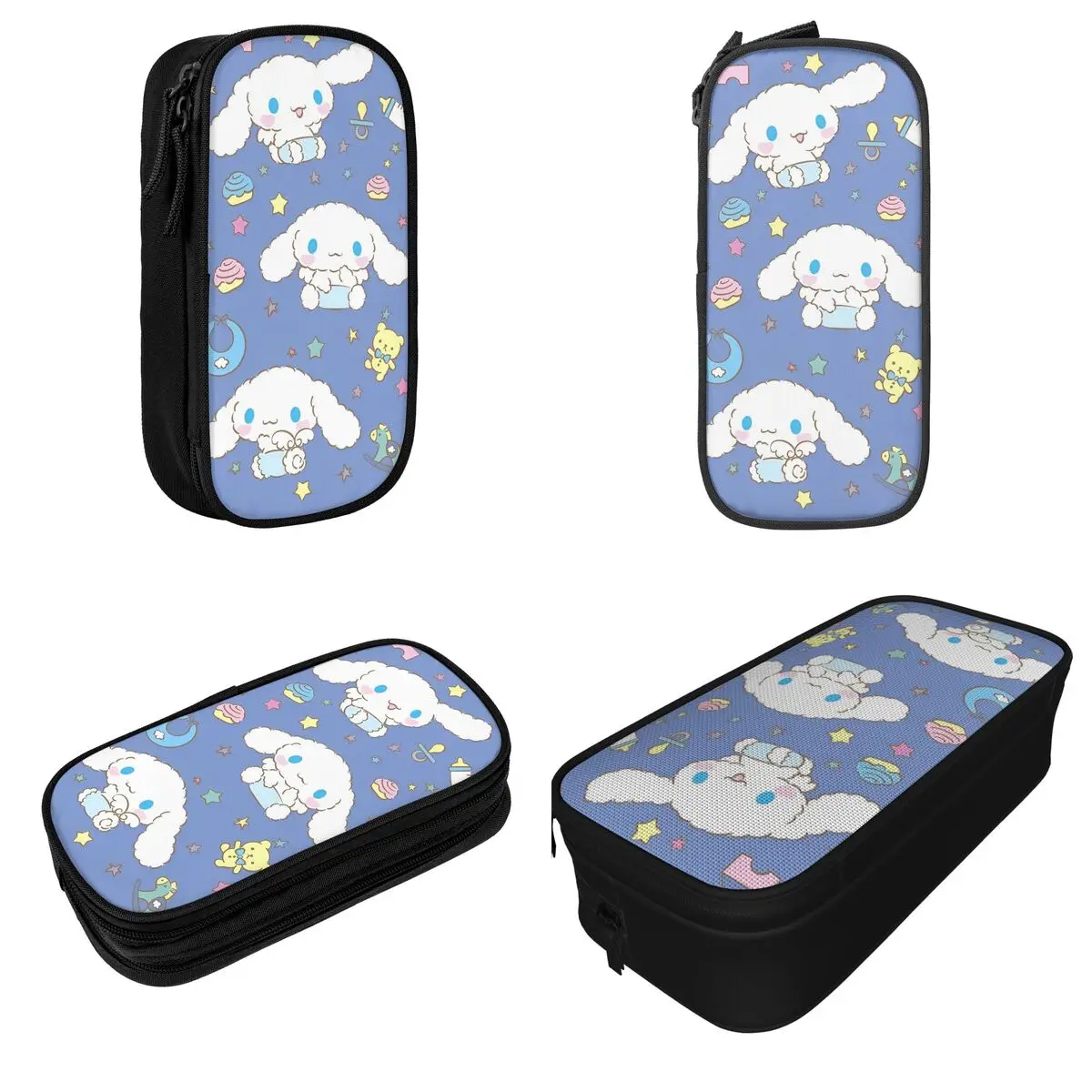 Kawaii Baby Cinnamoroll Pencil Case Cute Cartoon Pen Bags Girl Boy Large Storage School Supplies Zipper Pencil Box