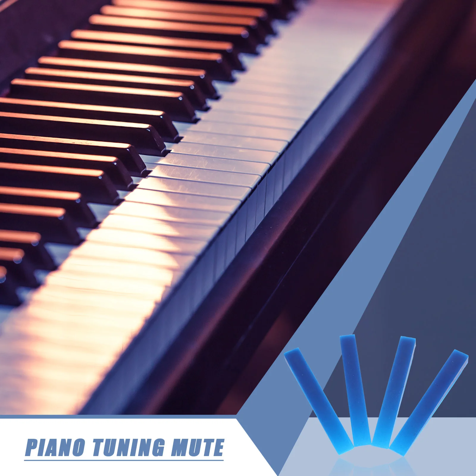 

4Pcs Silicone Piano Tuning Mutes Accessories Long Lasting Mild Professional Maintenance Kit Silicone Piano Wedge Mute