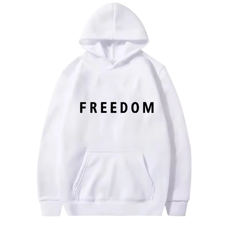 Freedom Charlie Kirk Loose hoodie men women fashion vintage Long sleeve Sweatshirt with print Graphics oversized  hoodie  unisex