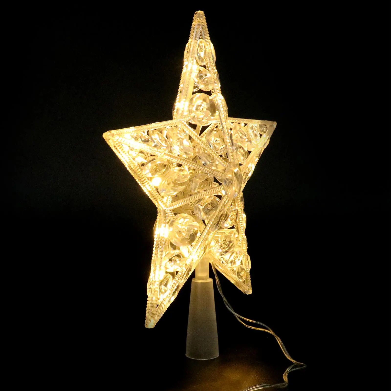 

Pentagram Lights Star for Christmas Tree Topper Treetop Toppers Stars Decorations Outdoor