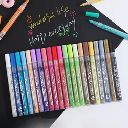 12/24/36/48/60 Colors Acrylic Paint Marker Set Art Markers Painting Pen Graffiti For Stone, Disc, Mobile Phone Case Shoe glass