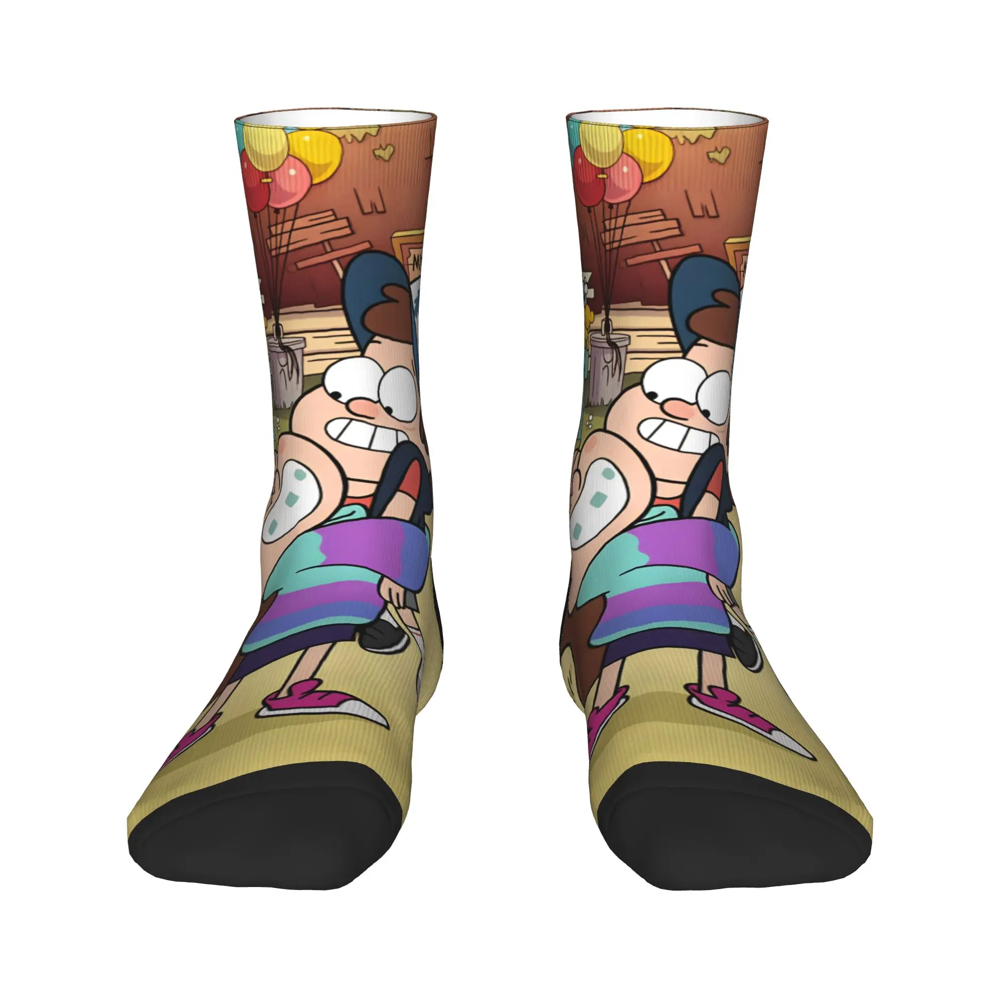 Mabel Stockings Men G-Gravity Falls Socks Medium Soft Vintage Socks Autumn Outdoor Sports Anti Slip Design Socks