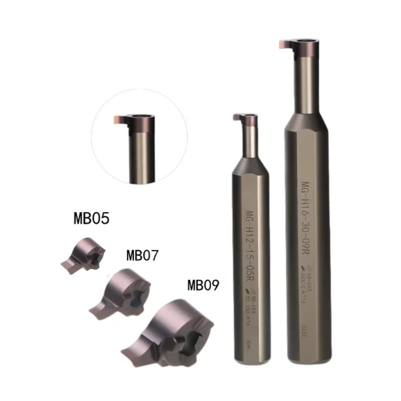 

10pcs 05GR 07GR 09GR cutting groove small hole groove deep groove CNC inserts MB05GR MB07GR MB09GR for MG-H12 MG-H16