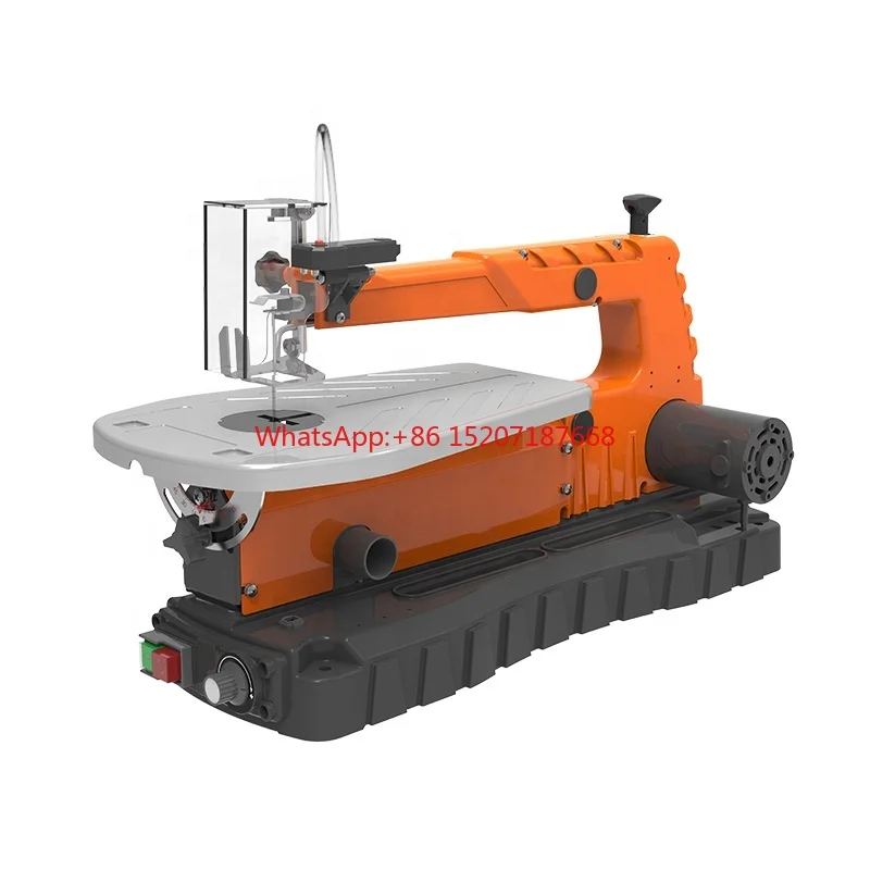 Variable speed wood cutting machine table adjustable bench scroll saw with dust blowers