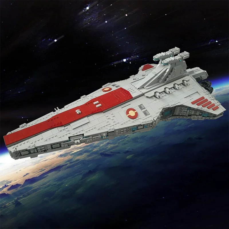 

3818 шт. строительный блок Venator Star Destroyer, масштаб 1:1200, открывающийся Hangar и Bridge ClonesaaWars, тема Ultimate Collector's Build
