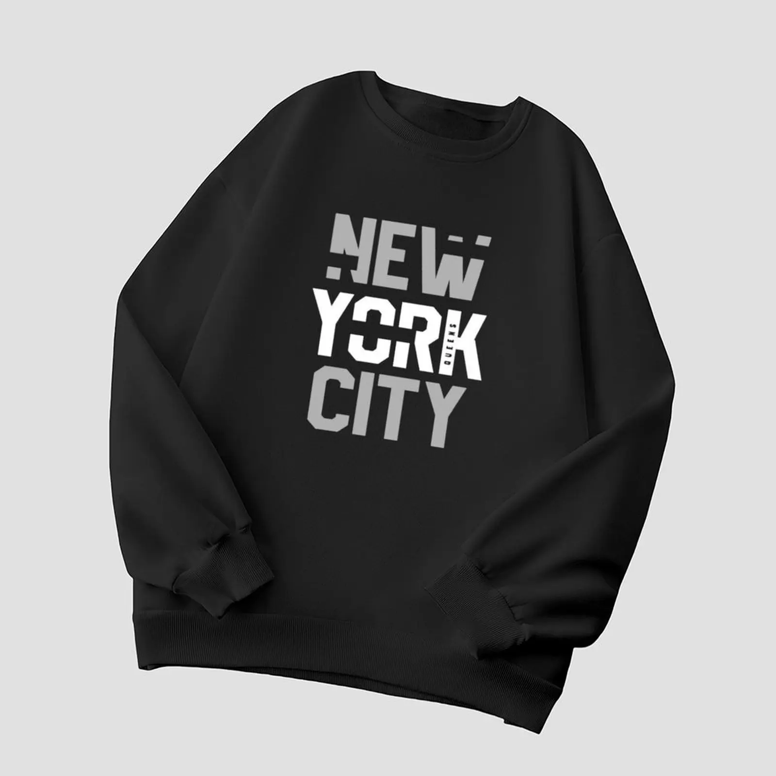 

Women's Sweatshirts O-Neck Printed Pattern Loose Casual Sports Pullovers Comfortable Velvet Long Sleeve Sweater Winter For Women