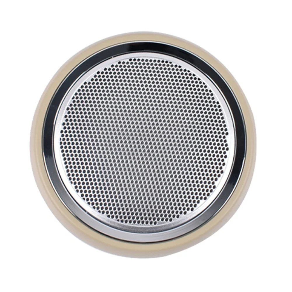 

Car Audio Upgrade Beige ABS Speaker Cover ABS Speaker Grill Replacement Protection OEM Speaker Grille Black Electroplated Finish