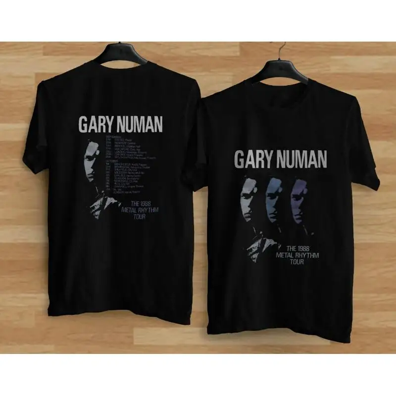 1980 Gary Numan Metal Rhythm Cotton Black T shirt