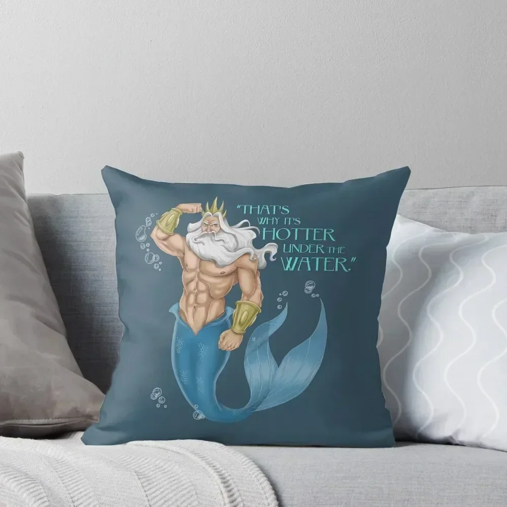 King Triton Throw Pillow luxury throw pillow covers Pillows Aesthetic Throw Pillow Pillowcases Cushion Covers Sofa