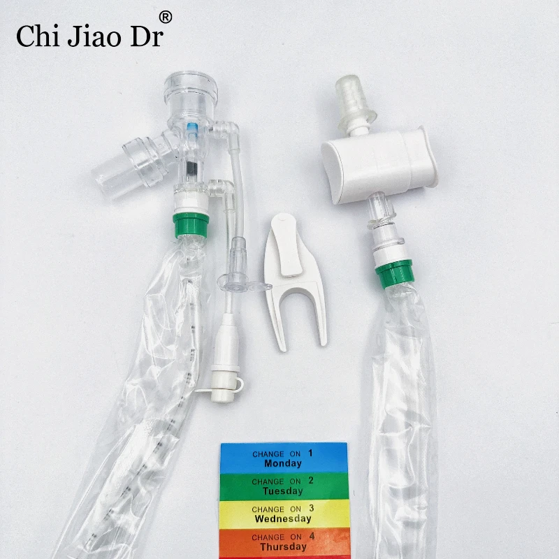 

ChiJiaoDr Медицинская одноразовая закрытая аспирационная трубка Закрытая аспирационная трубка Устройство аспирационной трубки с регулируемым отрицательным давлением 1 шт.