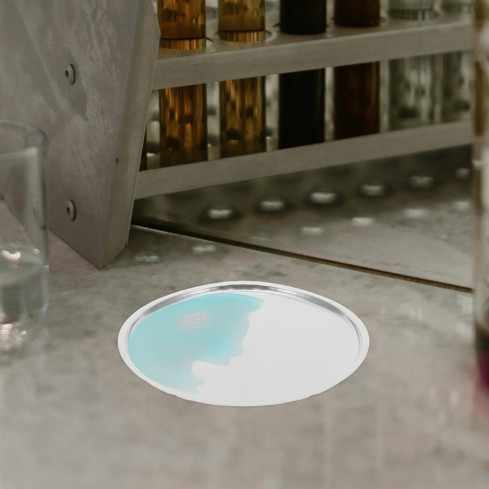 

10Pcs Lab Shallow Weighing Boats Aluminum Lightweight Sample Weigh Trays Chemistry Measuring Equipment Weigh Boats