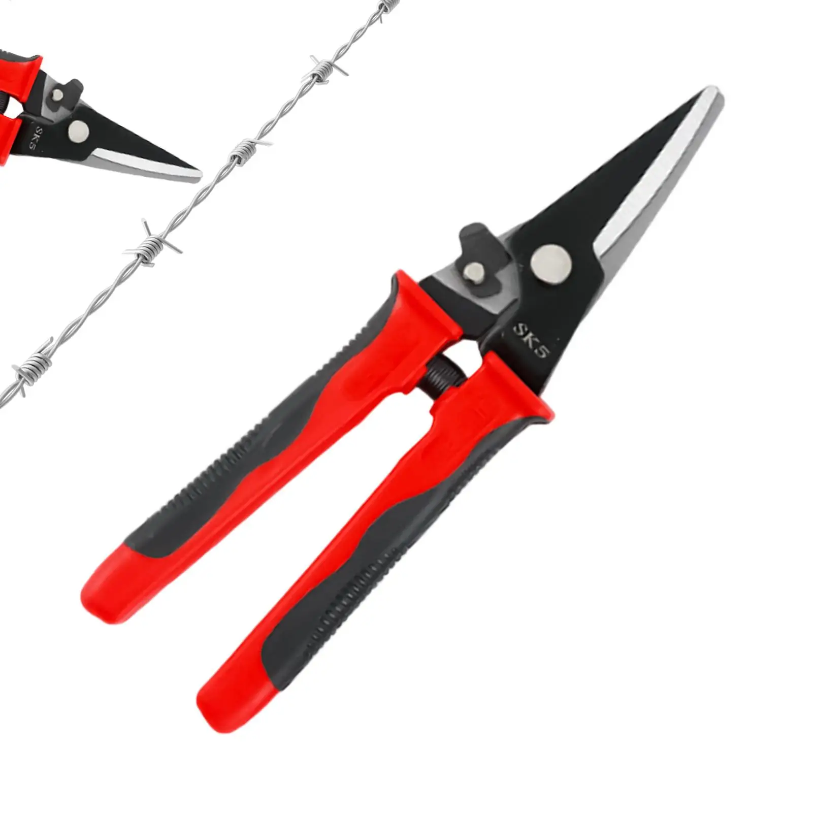 1pc Multifunctional Tin Cutter Aviation Scissor 9-inch Straight/Curved Heads Scissors Metal Sheet Cutting Tool Industrial Cutter