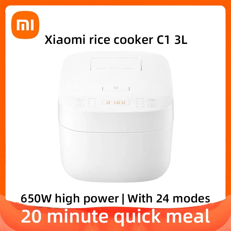 Xiaomi Mijia Electric Rice Cooker C1 Adjustable Kitchen Appliance 3L Multifunction 2~4 People Home Rice Cooker