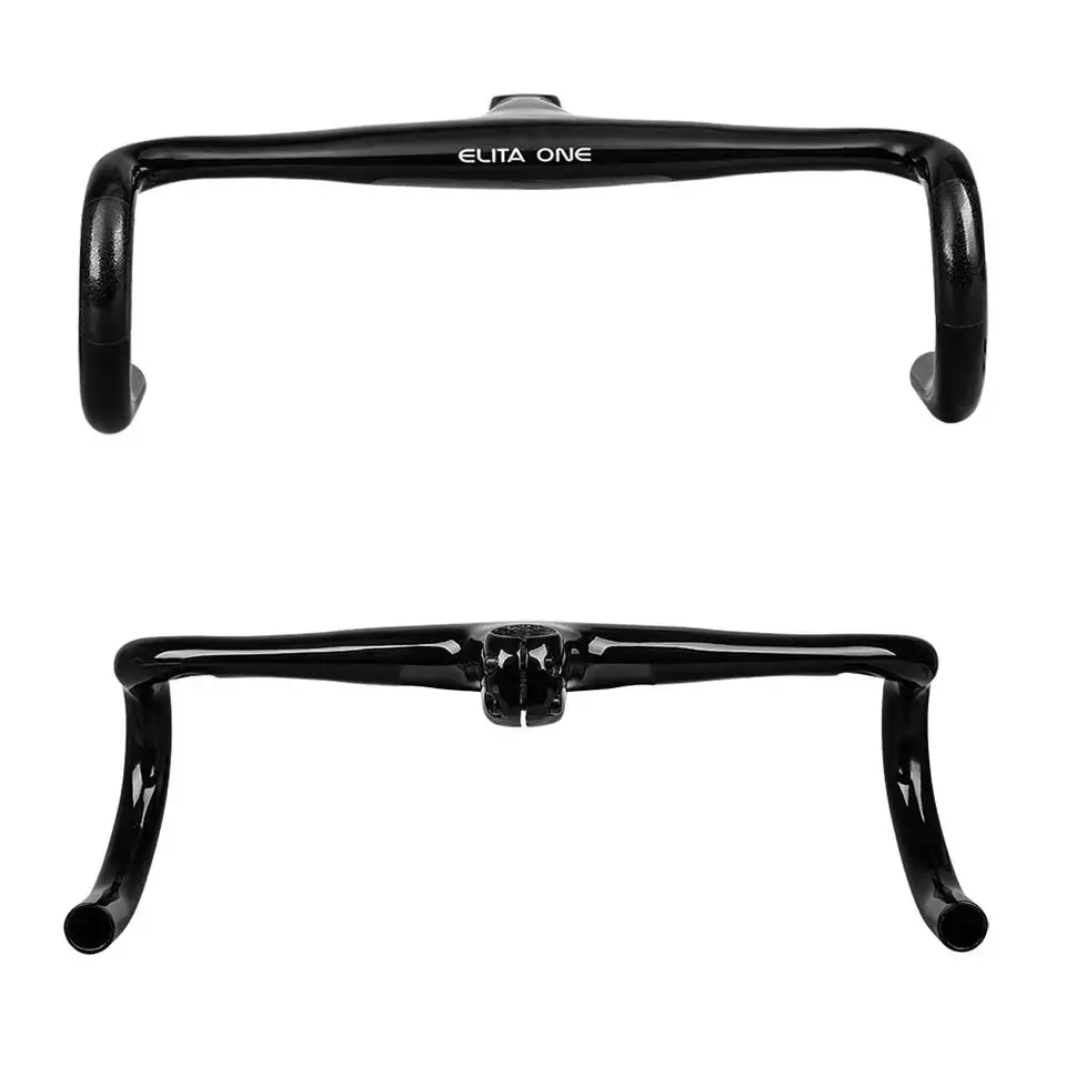 ELITA ONE ステム一体型ドロップハンドル(c-c400mm) elitaone H6 Road Handlebar/Bent Bar Carbon Integrated Handlebar