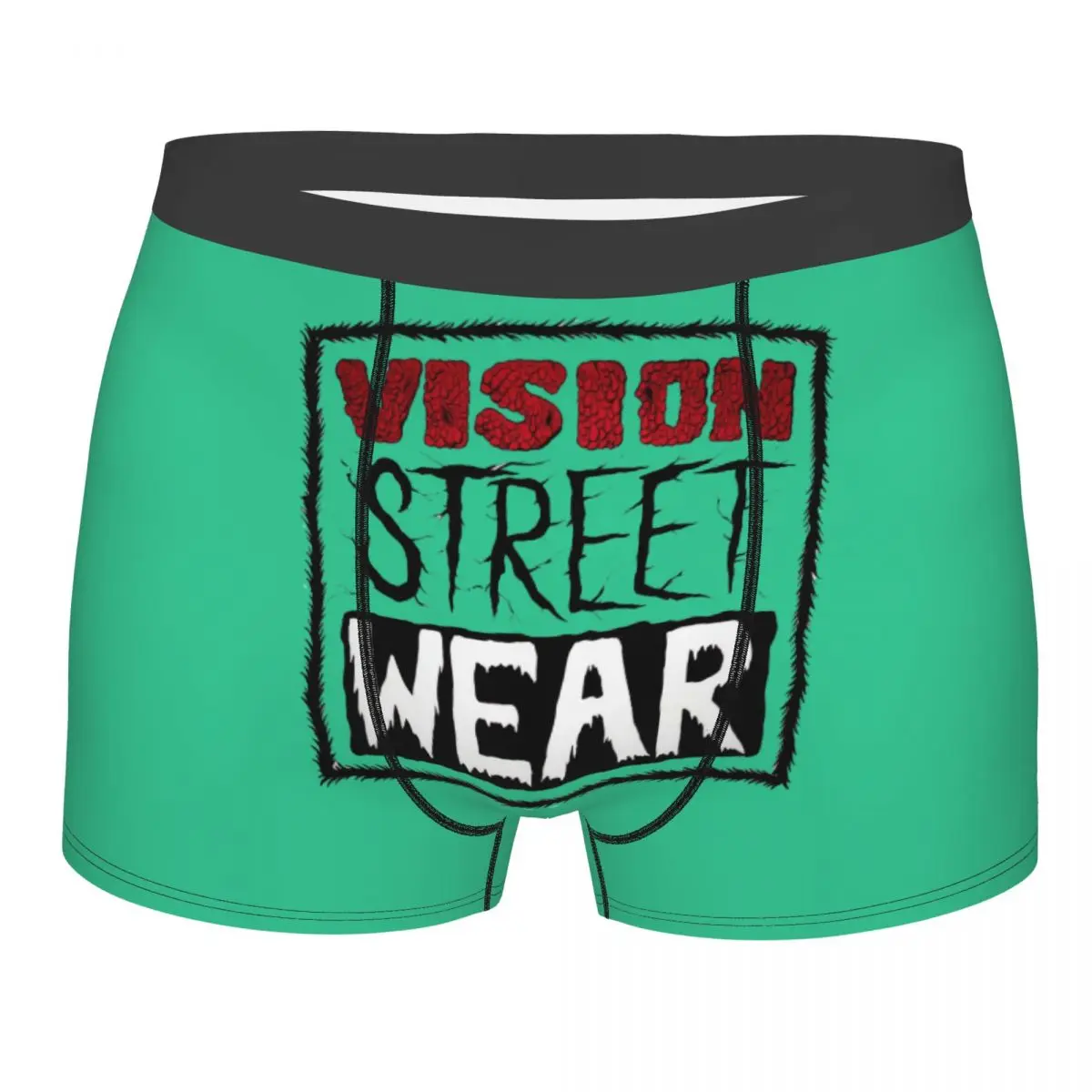 

Custom Cool Vision Street Wear Underwear Men Breathable Boxer Briefs Shorts Panties Soft Underpants For Homme