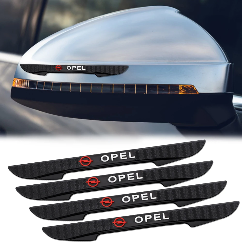 4Pcs Silicone Car Door Anti Collision Guard Strip Rearview Mirror Sticker For Opel Astra Grandland Corsa Mokka Insignia Zafira