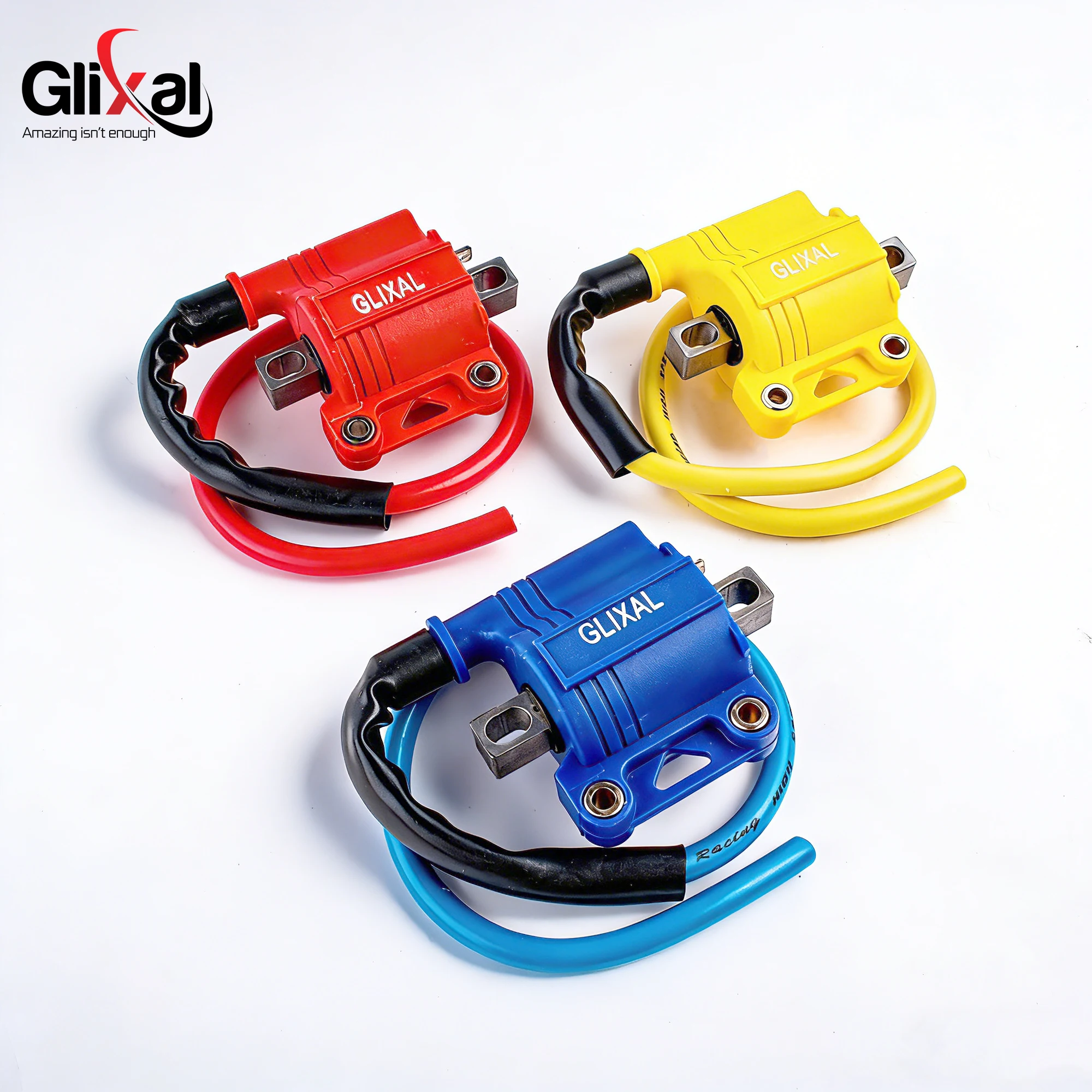 Bobina de Encendido de Alto Rendimiento Glixal Universal para Motocicletas 2T 4T, Scooters, Motos de Cross, ATV y Go-Karts