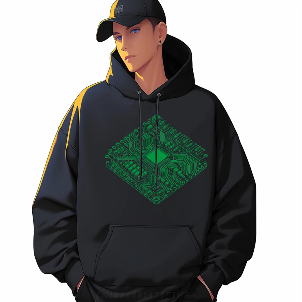 

Anatomical Cpu Board Cool Computer Graphic Male Hoodies Round Neck Long Sleeve Pullover Summer Sweatshirt Mens Clothing