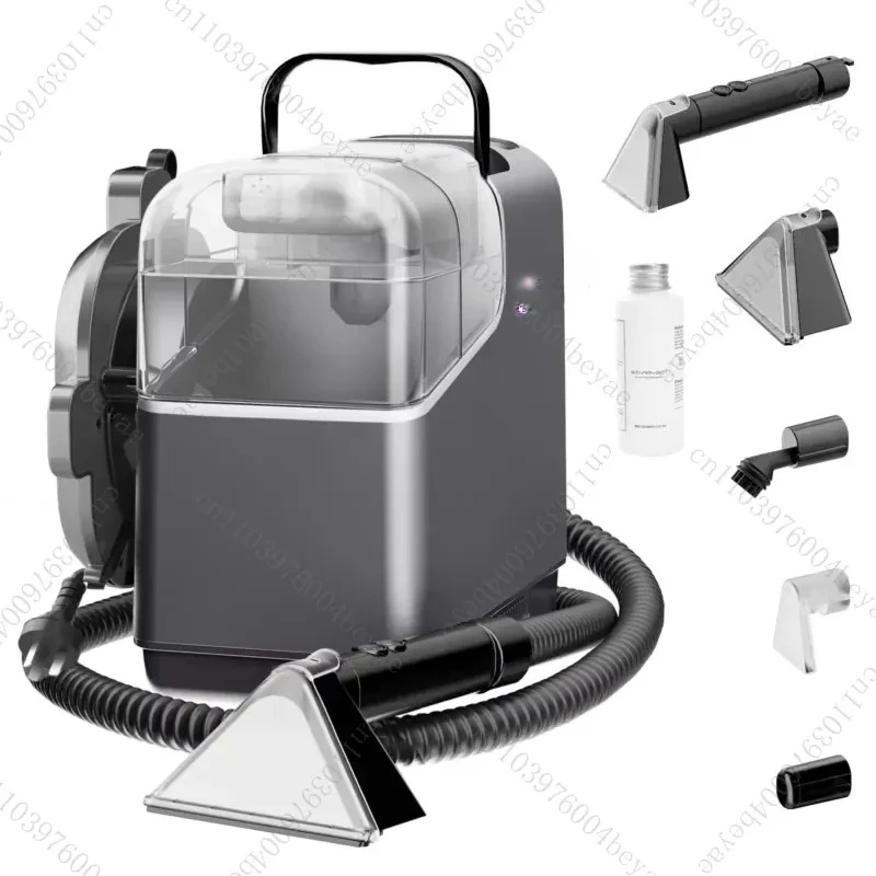 

Power jet four-in-one portable vacuum cleaner with powerful suction for cleaning car seats, carpets, and interiors
