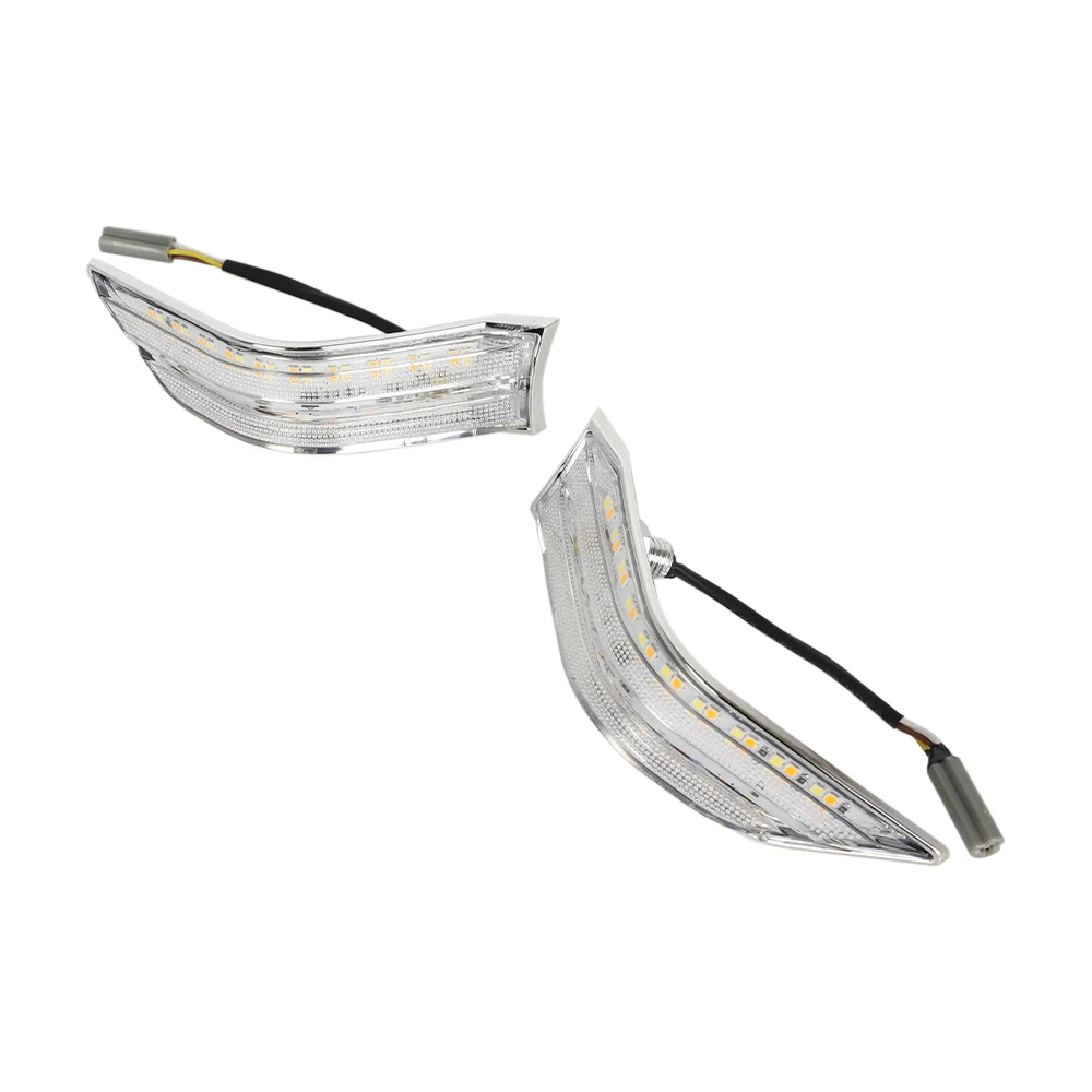 혼다 골드윙 1800 DCT F6B 골드윙 투어 2018-2025용 안개등 전면 트림 카울 LED 방향지시등 보조 주행등