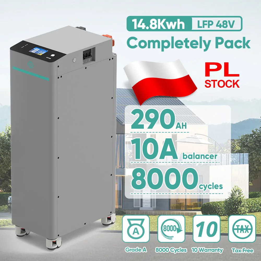 

LFP 51.2V 290Ah LiFePO4 Battery 48V 15kWh Solar Home ESS Built-in BMS EVE LF280AK Cells Backup Power for Energy Storage System