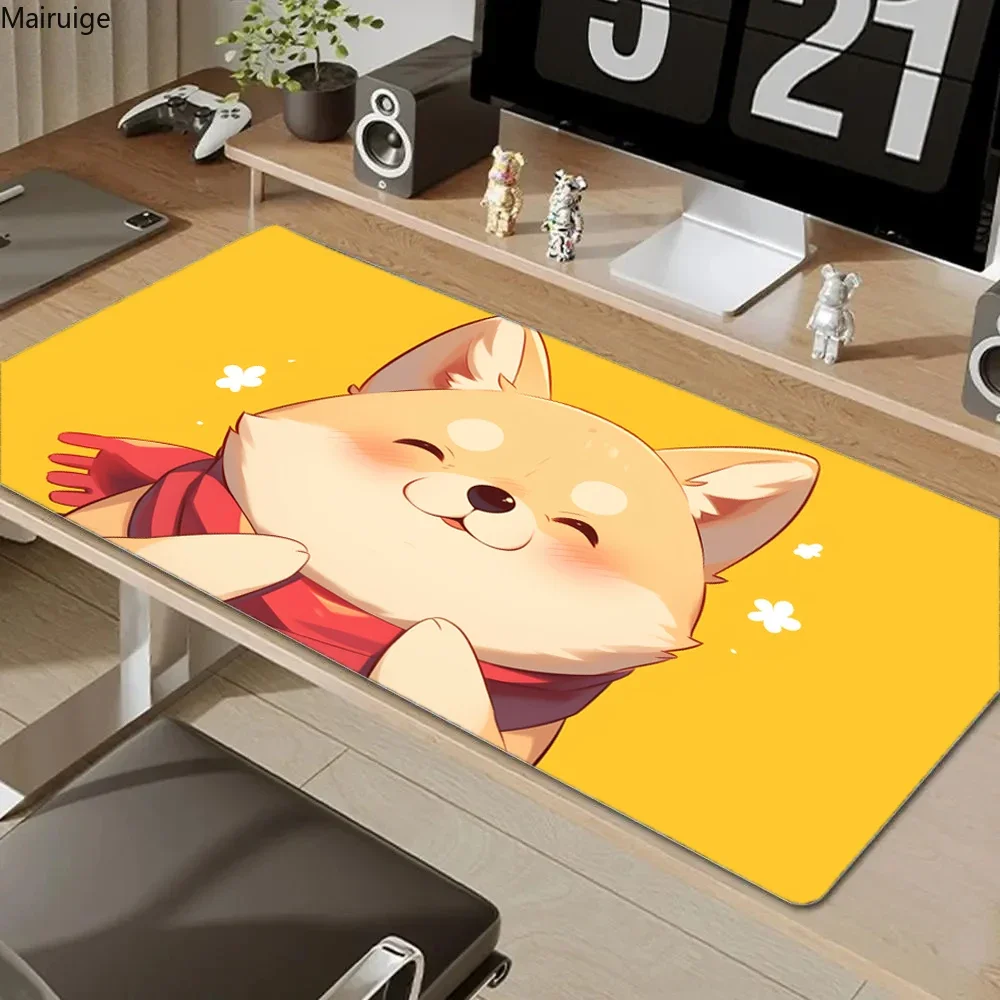 Cute Cartoon animal Mouse Pad Large Computer Keyboard Pad Natural Rubber Anti-wrinkle Anti-Slip Pad Anime Aesthetic Mousepad