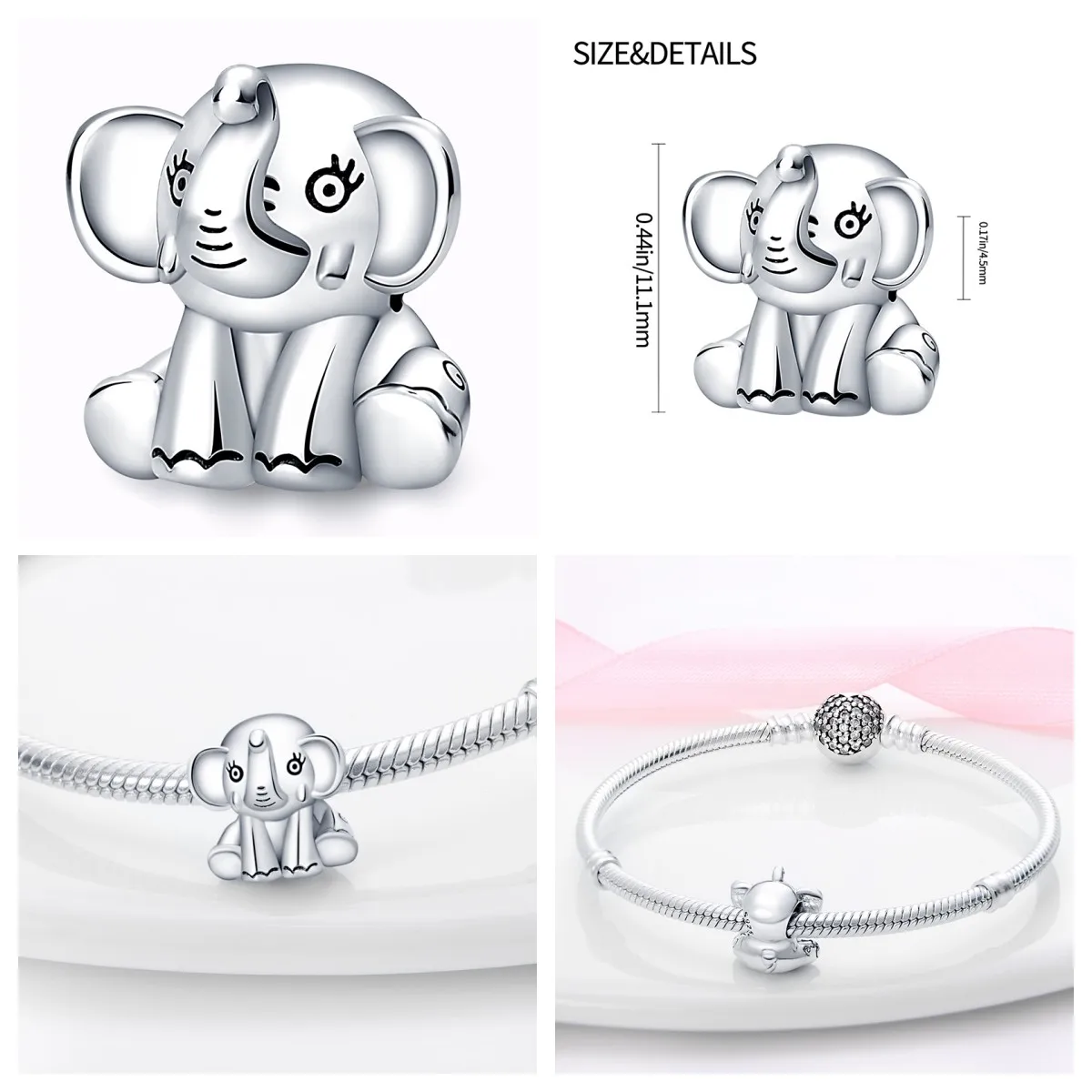 Fit Pan 925 Original Bracelet  Animal Series  Charm For Women Jewelry DIY Beads  New Items