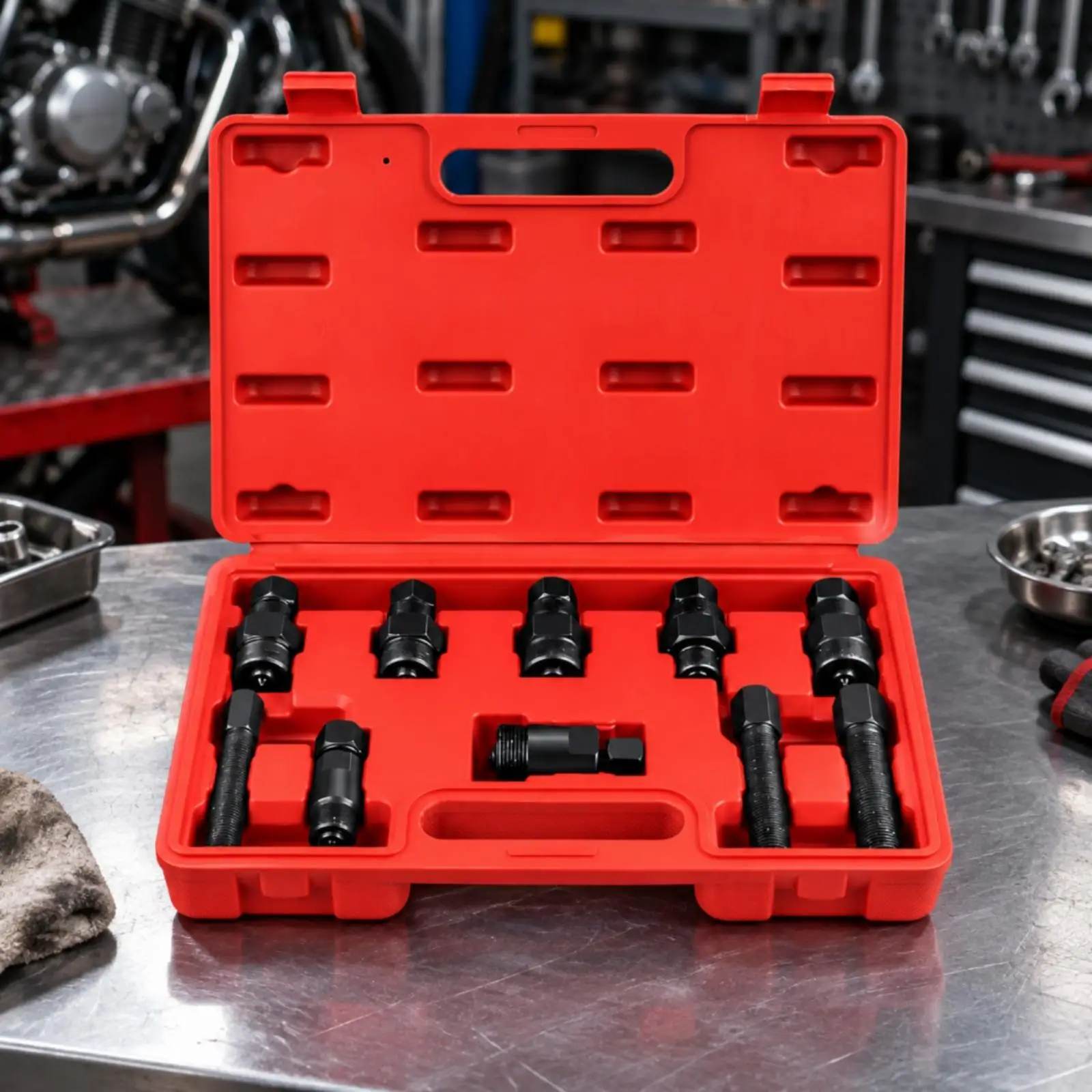 Motorcycle Repair Tool Rotor Puller 45 Steel Flywheel Remover for Engine Maintenance Dirt Bike Scooter Kit