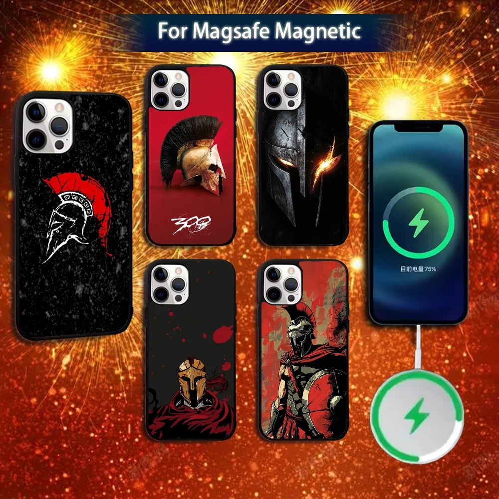 

Flim 300 S-Spartans Phone Case For iPhone 16e,16,15,14,13,12,11,Plus,Pro,Max,Mini Magsafe Magnetic Wireless Charging