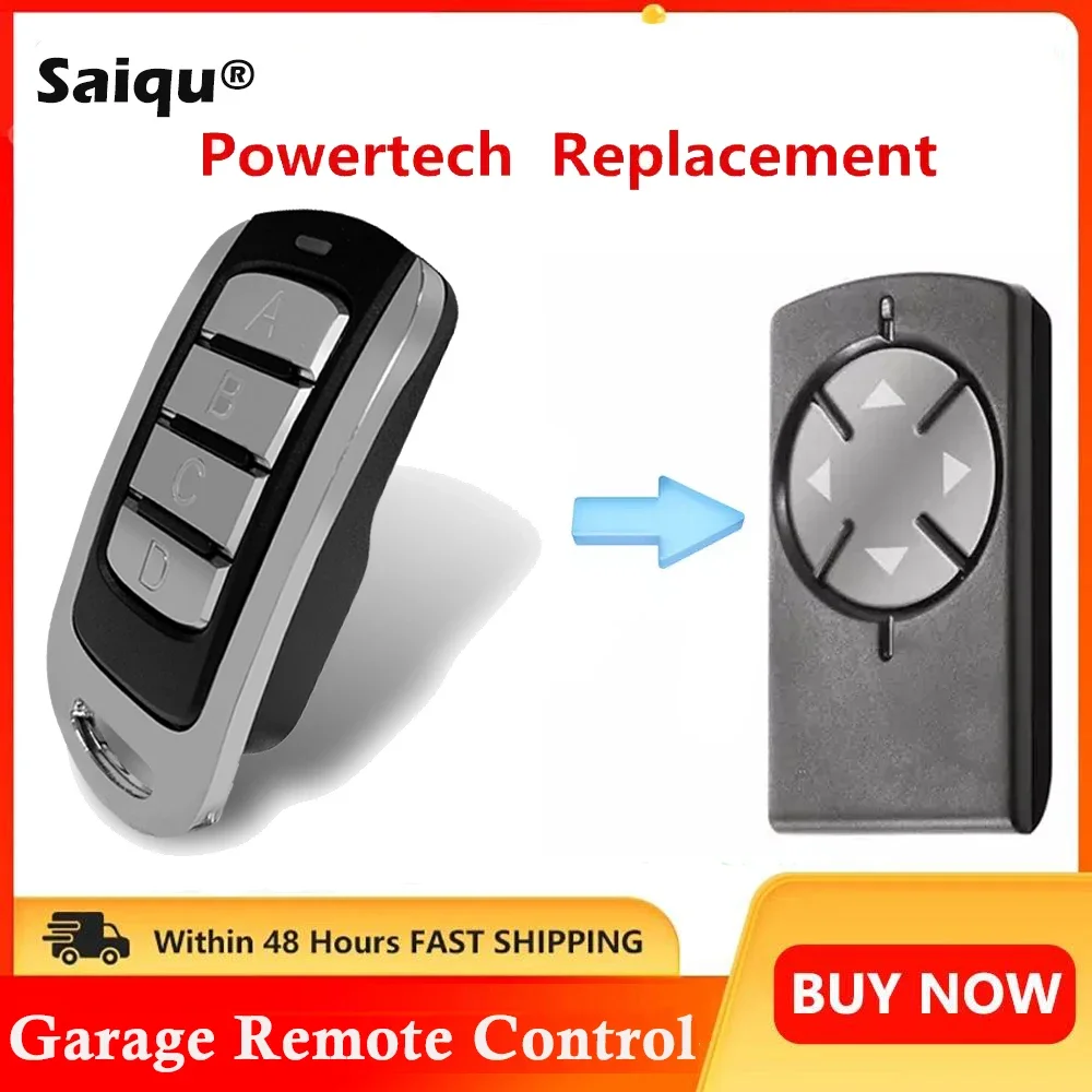 Remote Control Electronic Gate Control Rolling Code 433MHZ PR-2 4-Channel Powertech Transmitter Replacement