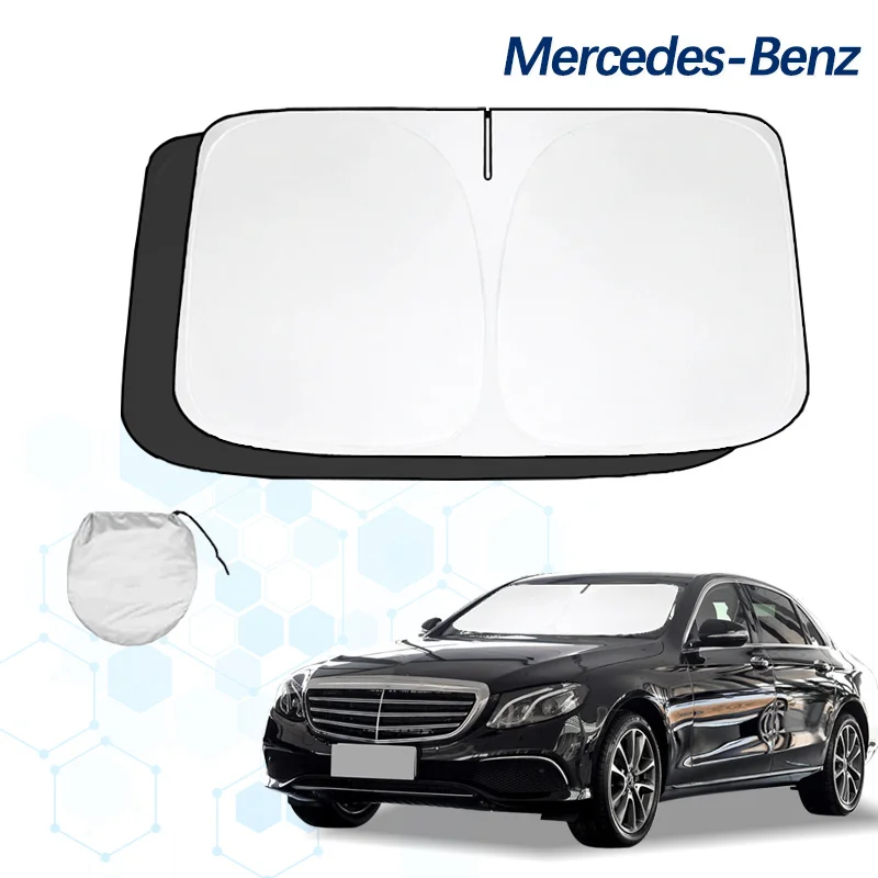 Car Windshield Sun Shade For Benz E level 18style Sunshade Summer Visor Protector Foldable Blocks UV Rays Protection Accessories