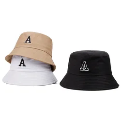 Fisherman Hat Men's New Summer Fashion Embroidery Letter A Women's Outdoor Sunhat Fashion Sports Hat